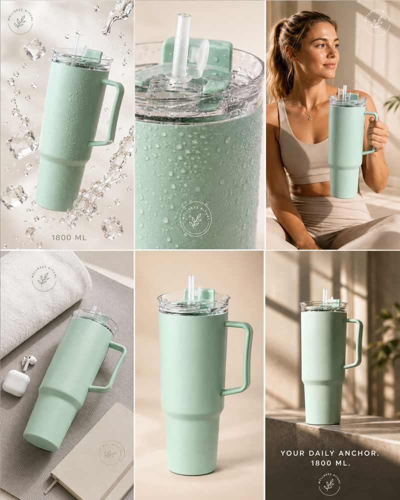 Montavra™ Titan Hydration Tumbler - 1800ML Lightweight Sipper