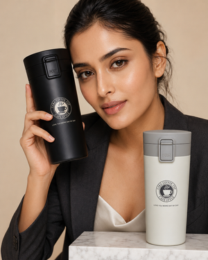 Stainless Steel Tumbler Vacuum Flask Bottle Thermo Tea Stainless Steel Coffee Mug  (380 ml).