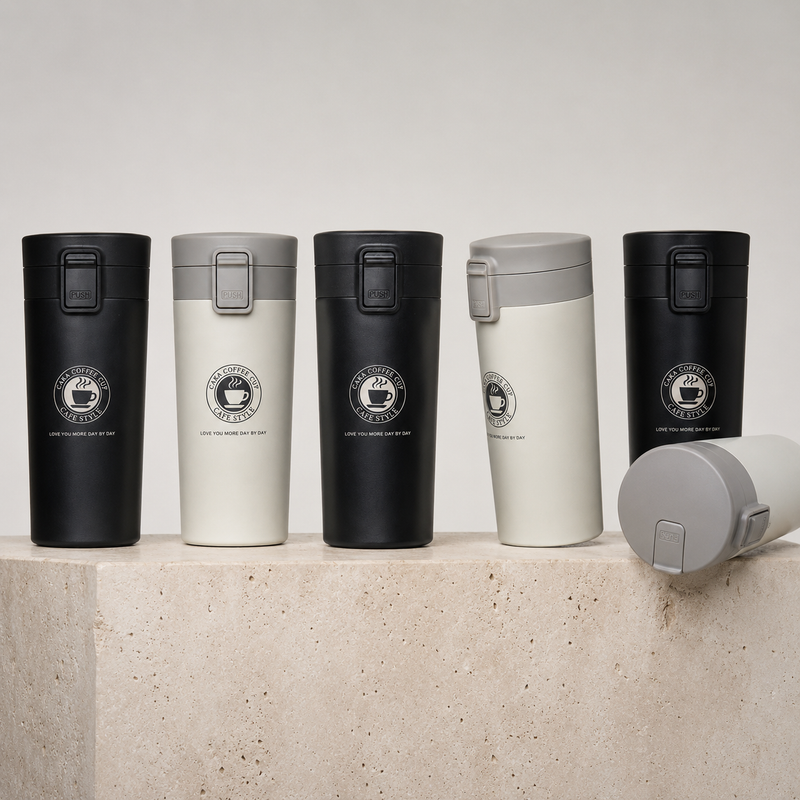Stainless Steel Tumbler Vacuum Flask Bottle Thermo Tea Stainless Steel Coffee Mug  (380 ml).