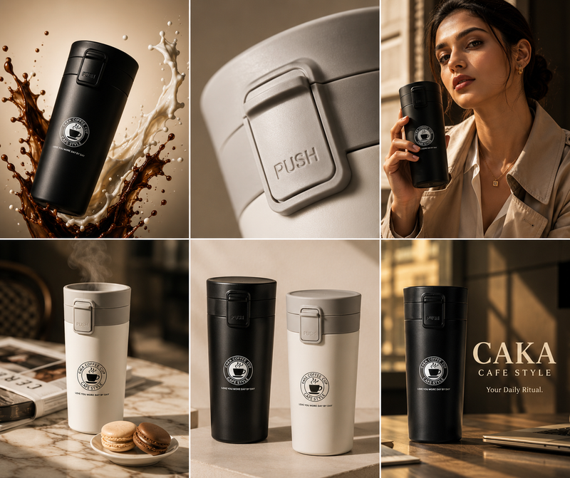 Stainless Steel Tumbler Vacuum Flask Bottle Thermo Tea Stainless Steel Coffee Mug  (380 ml).