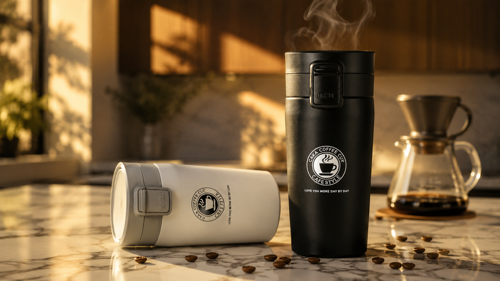 Stainless Steel Tumbler Vacuum Flask Bottle Thermo Tea Stainless Steel Coffee Mug  (380 ml).